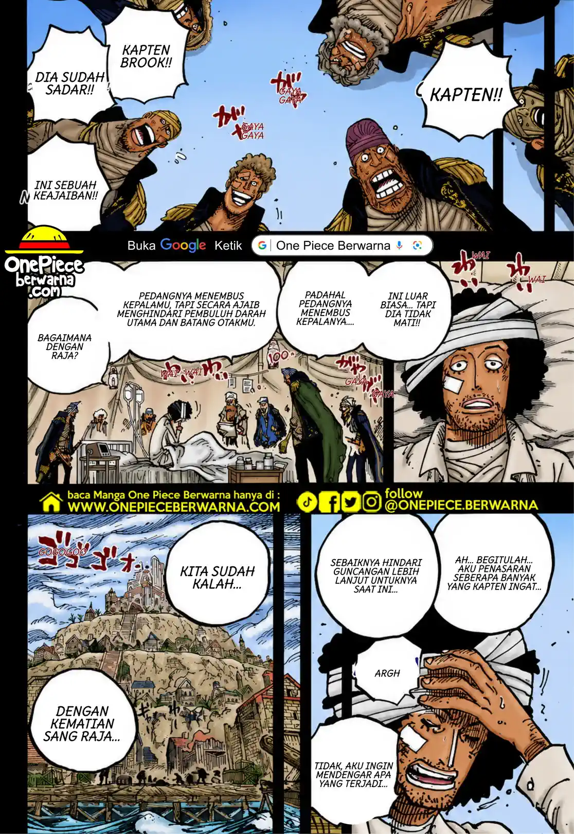 One Piece berwarna 1186 1187 1188 bahasa indonesia